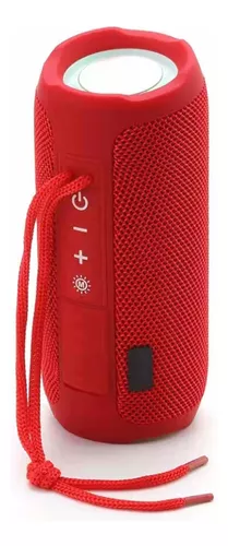 Mini Altavoz Bluetooth Radio Fm Ranura Micro-sd Portátil Correa De Muñeca  Rojo