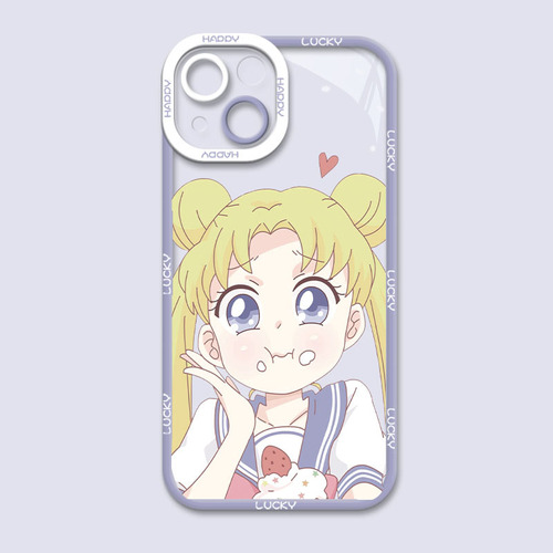 Funda De Teléfono Sailor Moon Girl Transparente For iPhone