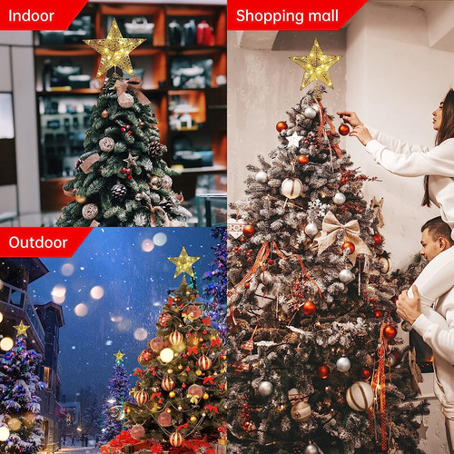 Árbol De Navidad Tree Top Led Estrellas Luces