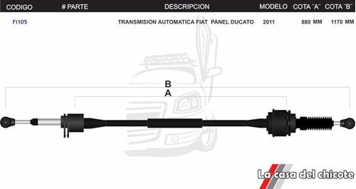 Chicote Selector De Velocidades T/a Fiat Panel Ducato Mod.11