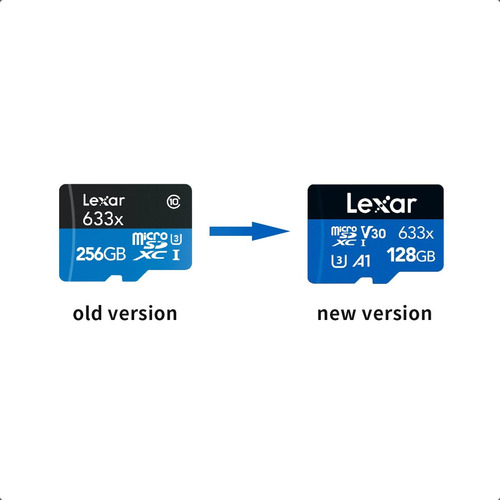 Tarjeta Micro Sd Lexar 256 Gb 100mb/s 633x A1 V30 U3 4k