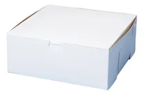 Comprar Caja De Carton Blanca Para Torta 25x25x10 Cm (12 Und)