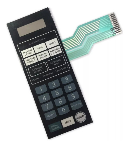Frente Membrana Teclado Microondas Lg Mj1944gl 3629