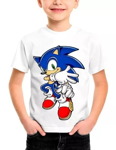 Camiseta Sonic Infantil Camisa Fantasia Algodão - PERSONALIZADA - Camiseta  Infantil - Magazine Luiza