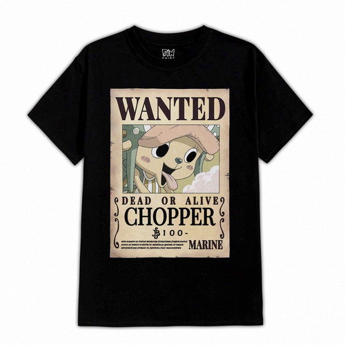 One Piece Chopper Wanted Se Busca 471 Anime Polera Dtf