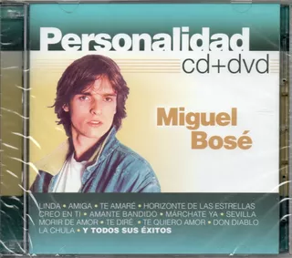 Miguel Bosé Personalidad Cd/ Dvd Nuevo Camilo Sesto Ciudad
