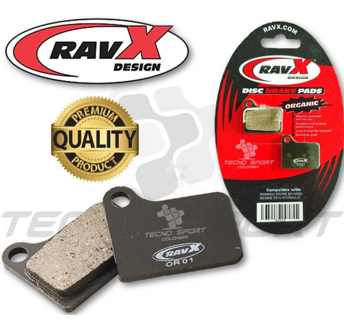 Imagen 3 de 10 de Pastilla De Freno Ravx Mod Shimano Deore Hidraulico Organica