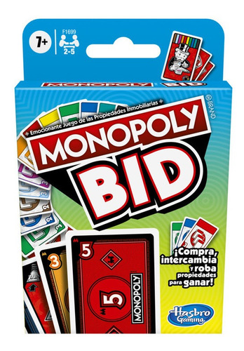 Juego De Mesa Monopoly Cartas Subasta