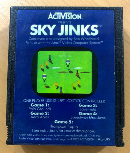 Atari Sky Jinks - Videojuego Físico Para Atari (Usado)