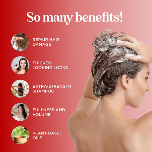 Shampoo Ultra Biotina Para Cabelos Ralos - Shampoo Volumizan