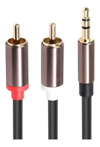 Imagen 3 de 8 de Cable Rca Hifi Estéreo De 3,5 Mm A 2rca Cable De Audio Aux R