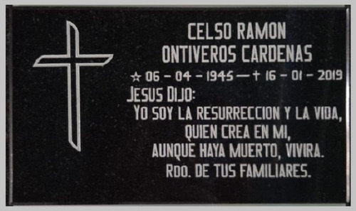 Imagen 4 de 10 de Lapidas Y Placas Talladas Artísticamente Mármol Granito