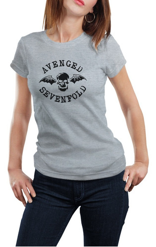 Camiseta Feminina Banda Avenged Sevenfold Metal Nightmare