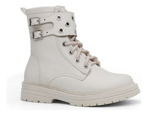 Botin De Niña Par&ss Mv23-lua Hueso