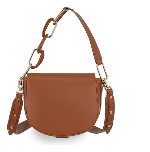 Bolsa Crossbody Cloe Oyocim Mediano Color Marrón claro