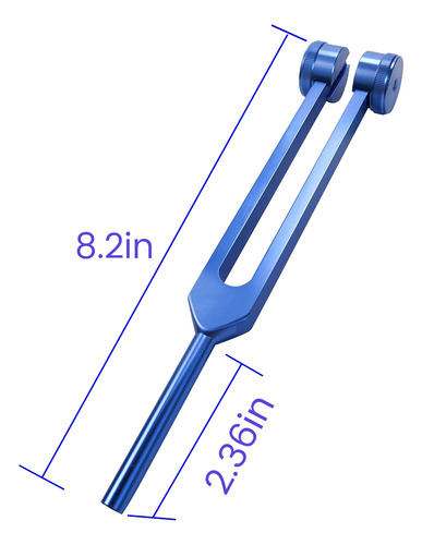 Diapasón De Aleación De Aluminio De 128 Hz Con Martillos Par