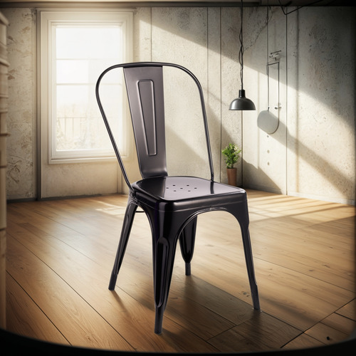 Silla De Bar Metal Tolix