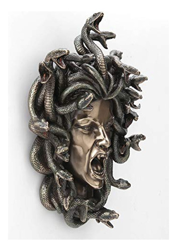 Veronese Design 7 1/4 Pulgadas Cabeza Griega De Medusa Placa