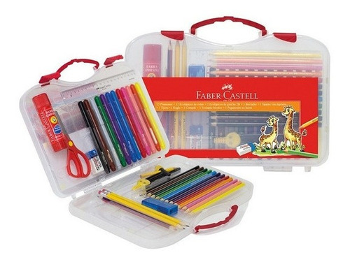 Kit Utiles Escolar Faber Castell Valija Completa 31 Piezas