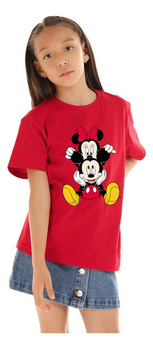 Playera  Minnie Mickey Mouse Disney Niña Mujer Comoda