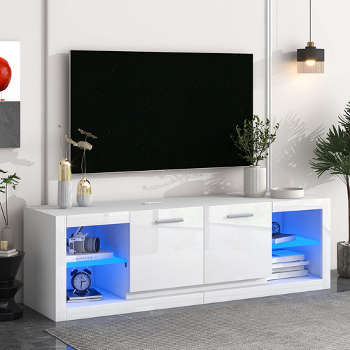 Voohek Soporte De Tv Led Moderno Centro De Entretenimiento