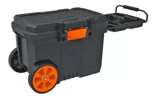 Imagen 2 de 4 de Caja de herramientas Truper CHP-23R de plástico con ruedas 39cm x 58cm x 43cm negra