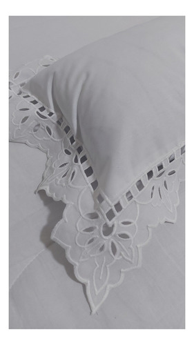 Fronha Renda Richelieu Do Ceará Pequena Macia Kit Com 2 Cor Branco
