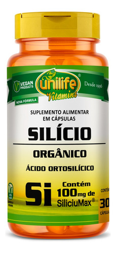 Silício Orgânico Silliciumax Unilife 30 Cápsulas