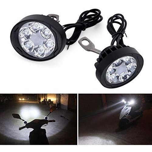 Faros Auxiliares Moto Led X2 Universales + Switch