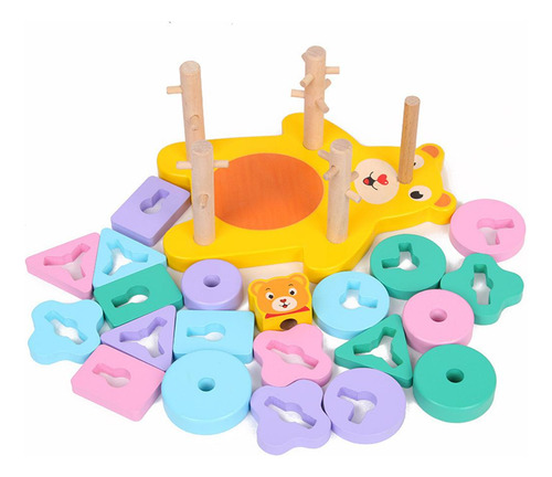 Bloques De Construcción De Madera Para Bebés, Soportar