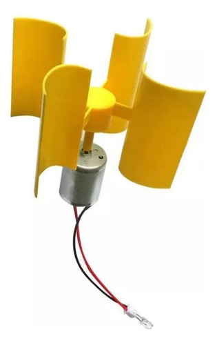Mini Motor Generador Electrico Hidraulico Turbina Aspas Led