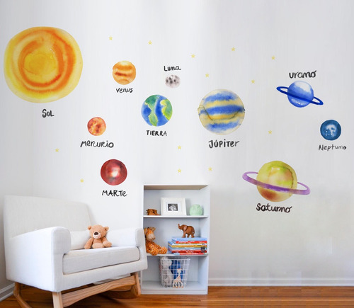 Vinilos Sistema Solar Decoración Infantil Linda Wall