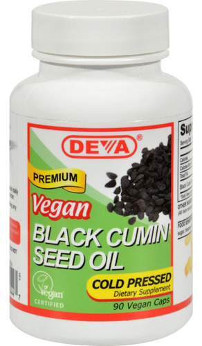 Deva Vegan Vitamins Aceite De Semilla De Comino Negro, 90 Un