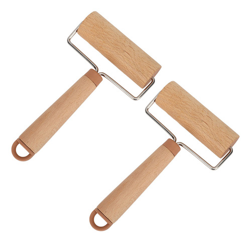 Rodillo Para Masa, 2 Rodillos Pequeños, Rotación De 360 Grad