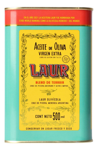 Aceite De Oliva Extra Virgen Laur Blend De Terroir 500ml.
