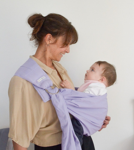 Imagen 2 de 7 de Portabebé Sling Bandolera Canguro Ergonómico 18 Kg - Maminia