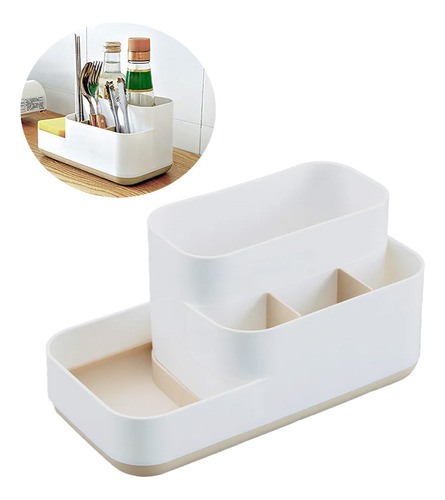 Organizador Bacha Porta Cubiertos Utensillos Cocina Multiuso