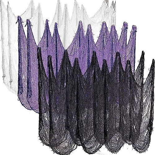 Halloween Creepy Cloth White Black Purple6pcs (30 * ...