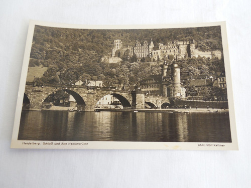 Postal Heidelberg Schloss Und Alte Neckarbruke Alemania