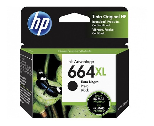 Cartucho Original Hp 664xl Negro 2135/3635/4535 Composystem