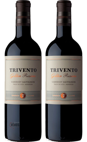 Vino Trivento Golden Reserve Cabernet Sauvignon Pack X2