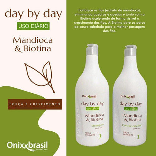 Day By Day Mandioca E Biotina Shamp + Cond + Masc - Onixx