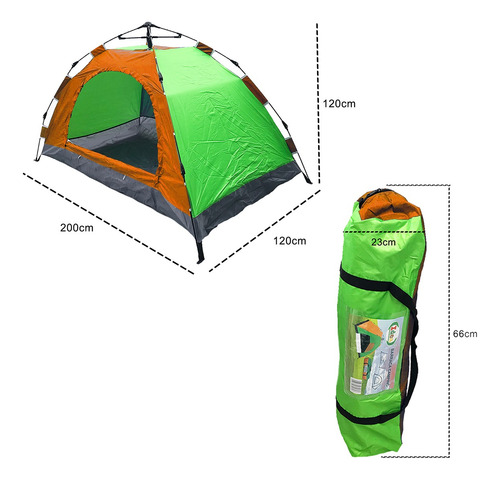 Barraca Camping Montagem Automática Com Saco De Dormir Top