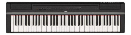Piano digital Yamaha P121 B negro de 73 teclas con fuente P-121