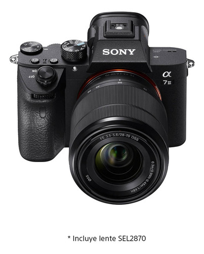 Camara Digital Mirrorless Sony Ilce-7m3 7miii A7 Iii Kit Lente 28-70 4k Full Hd Wifi/nfc