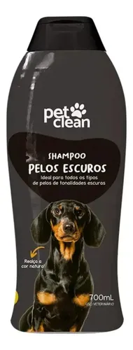 Shampoo Pelos Escuros Cães Gatos Pet Clean 2 em 1 700mL