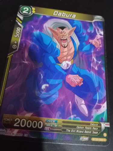 Dragon Ball Carta Dabura Bt20