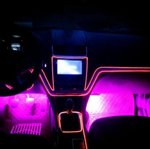 Led Para Tablero De Auto- Hilo Neón 2, 3 Y 5 Mts