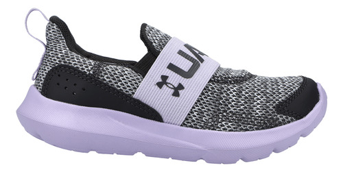 Tenis Under Armour Correr Surge 3 Slip Preescolar Niña Gris