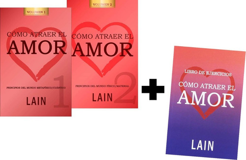 ** Lain ** Como Atraer El Amor Vol 1 Y 2 + Libro Ejercicios